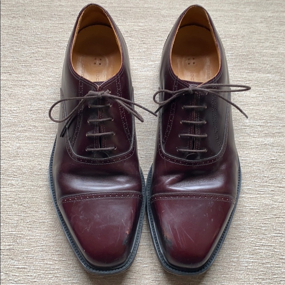 Burgundy Leather Dress Shoes by Rockport